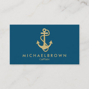 Blaue Nautikanker der griechischen Marine Visitenkarte
