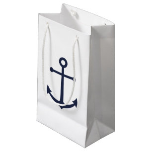 Blaue Navy-Anker Kleine Geschenktüte