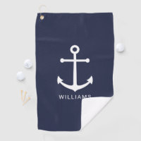 Blaue Navy-Anker mit Individuelle Name