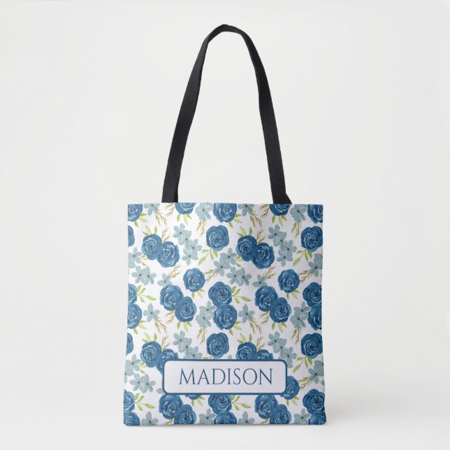 blaue Navy-Rosenblume (Vorderseite)