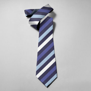 Blaue Navy-Streifen Moderne Klassische Hochzeit Bu Krawatte