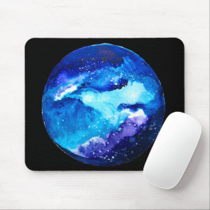 Blaue Nebel Mousepad
