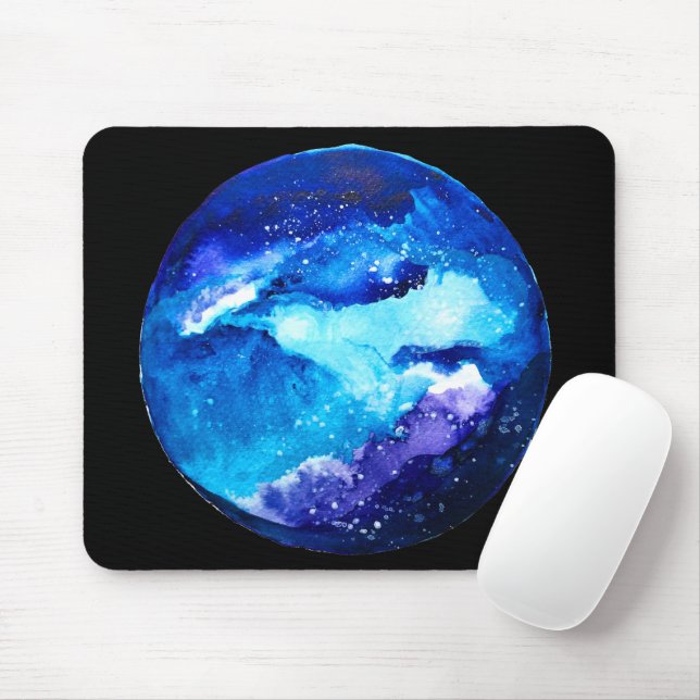 Blaue Nebel Mousepad (Mit Mouse)