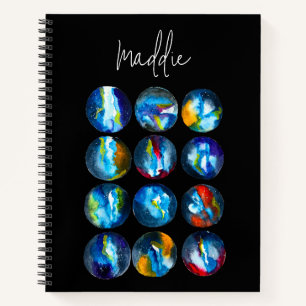 Blaue Nebel Notizbuch