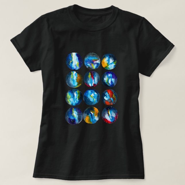 Blaue Nebel T-Shirt (Design vorne)