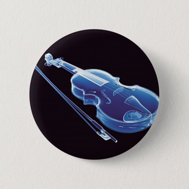 Blaue Neonvioline Button (Vorderseite)