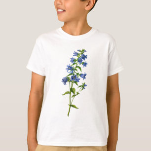 Blaue Nessel-Leaved Glockenblume gezeichnet von T-Shirt