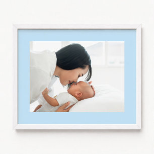 Blaue Neue Baby Boy Foto Poster