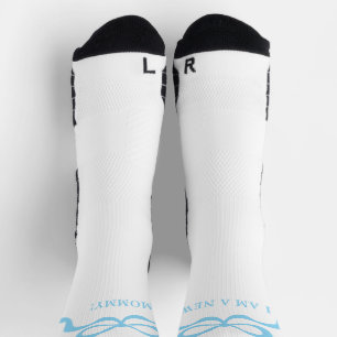 Blaue Neue-Mama-Baby-Junge-Schleifen Retro Moderne Socken