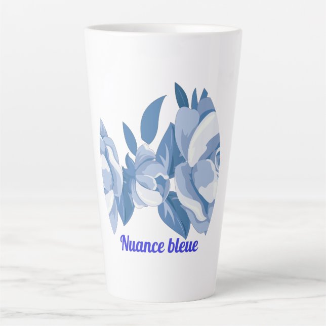 Blaue Nuance Milchtasse (Vorderseite)