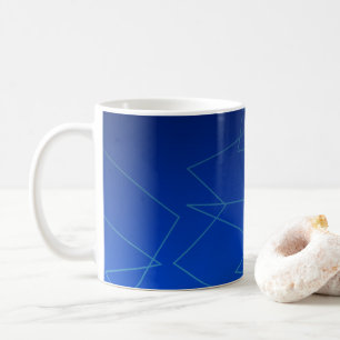 Blaue Ober-Gradienten Kaffeetasse