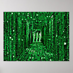 Blaue oder rote Pille Neo Poster