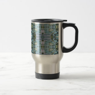 Blaue Ohrschnecken-Entwurfs-Reise-Tasse Reisebecher