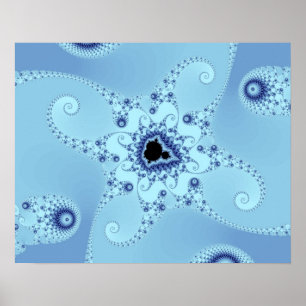 Blaue Oktopoden Poster