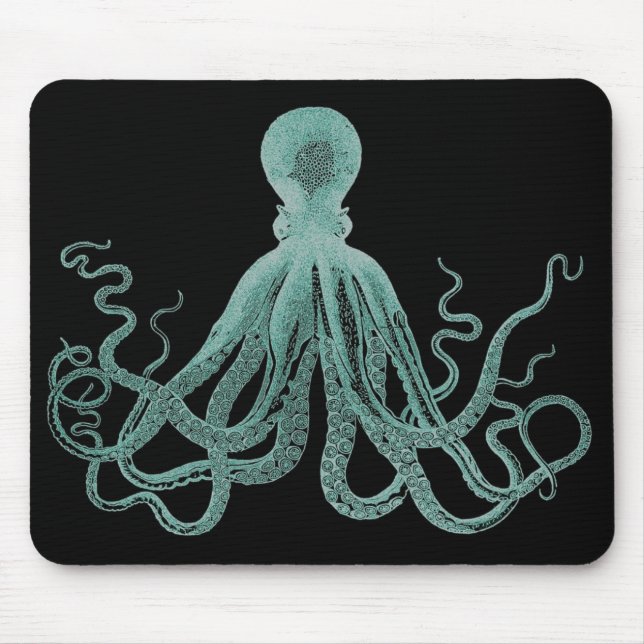 Blaue Oktopus-Mauspad Mousepad (Vorne)