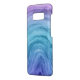 Blaue Ombre Muster Agate II Wasserfarbe Case-Mate Samsung Galaxy Hülle (Hinten/Links)