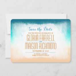 Blaue Omeralm Hochzeit am Strand Save the Date