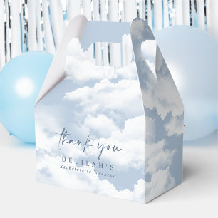 Blaue "On Cloud Nine"-Junggesellinnen-Abschiedswoc Geschenkschachtel