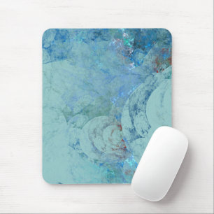 Blaue Opal-Abstraktion Mousepad