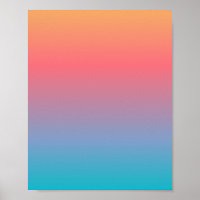 Blaue Orange Ombre