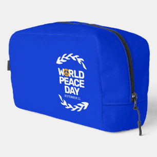 Blaue Orange Weltfriedenstag Waschbeutel