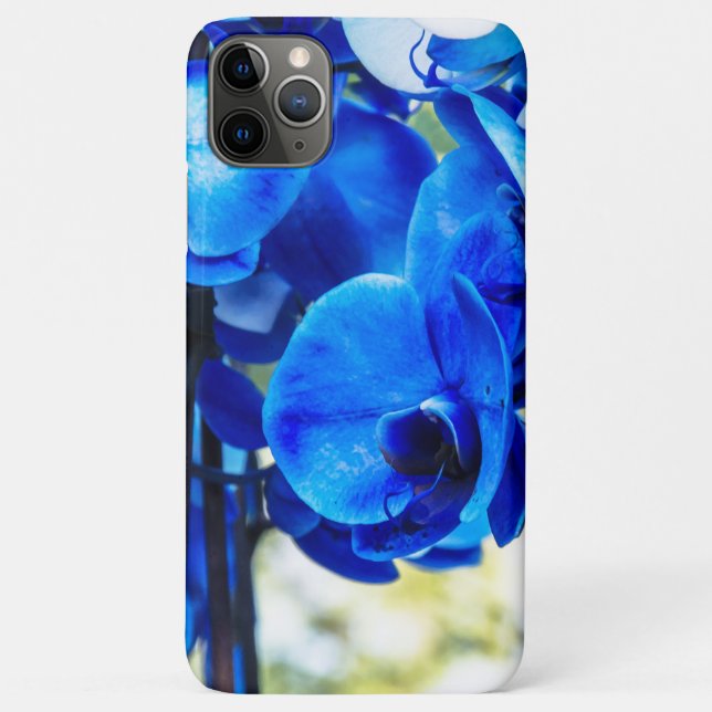 Blaue Orchideen Case-Mate iPhone Hülle (Rückseite)