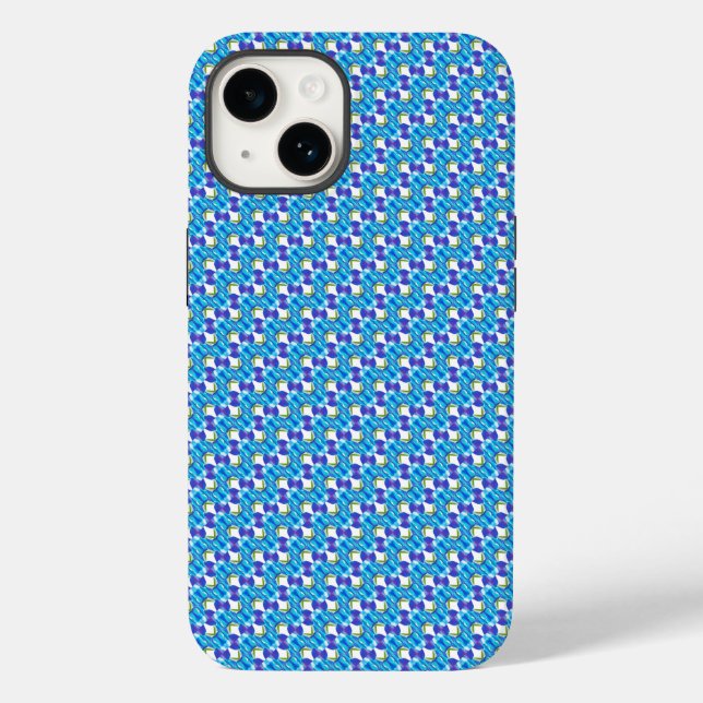 Blaue Orchideen Case-Mate iPhone Hülle (Rückseite)