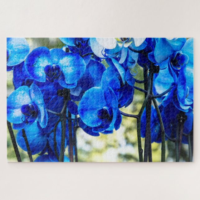 Blaue Orchideen Puzzle (Horizontal)
