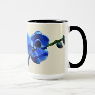 Blaue Orchideen Tasse