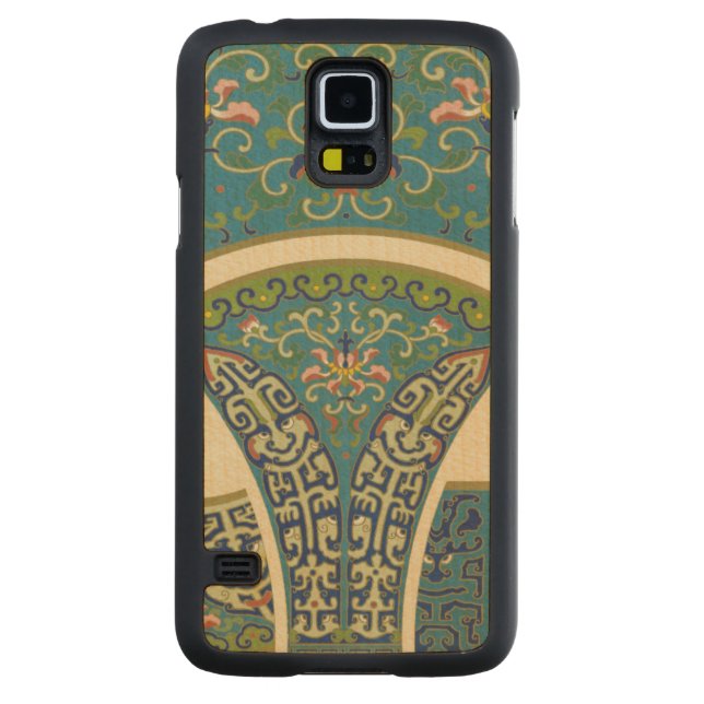 Blaue Orientale-Entwürfe mit lächelnden Gesichtern (Rückseite)