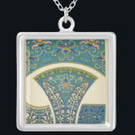 Blaue Orientalische Designs mit lächelnden Gesicht Versilberte Kette<br><div class="desc">Dieses phantastische Stück besteht aus prächtigen blauen orientalischen Designs und Blumendruck. Lächelnde Gesichter blicken aus den Designs heraus auf Sie. Kaufen Sie noch heute eine Kopie!</div>