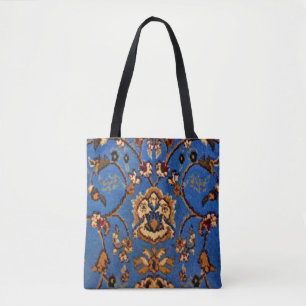 Blaue orientalische Wolldecke