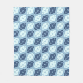 Blaue Ovale Seeteufel runder Wassertropfen Moderne Fleecedecke