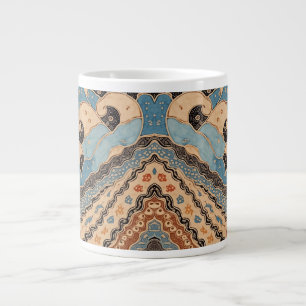 Blaue Ozean Batik Spezialtasse Jumbo-Tasse