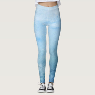 Blaue Ozeane niedlich funkeln modern Leggings