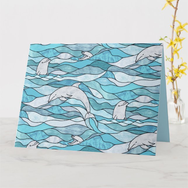 Blaue Ozeanklumpen Karte (Gelbe Blume)