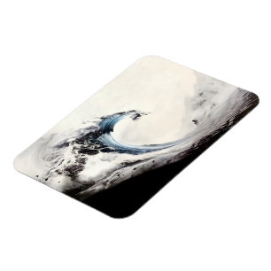 Blaue Ozeanwelle Magnet