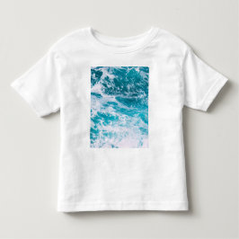 Blaue Ozeanwellen Kleinkind T-shirt