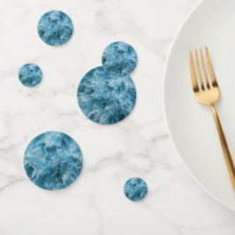 Blaue Ozeanwellen Konfetti