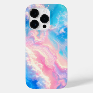 Blaue Ozeanwellen Rosa Sommer Meer Strand Türkis Case-Mate iPhone 14 Pro Hülle
