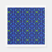 Blaue Papierservietten