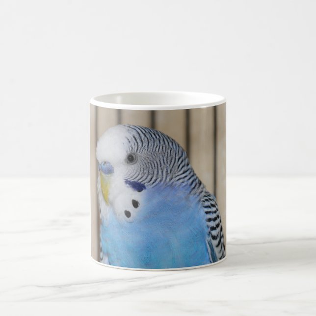 Blaue Parakeet-Tasse Kaffeetasse (Mittel)