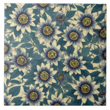 Blaue Passionsmuster-Blume