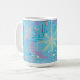 Blaue Pastell-Traum-Abstraktion  Kaffeetasse