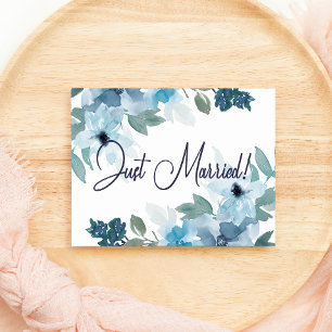Blaue Pastellrosen Florale Hochzeit Frisch Vermähl