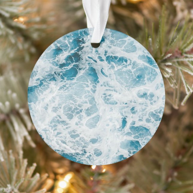 Blaue Pazifikwelle Ornament (Baum)