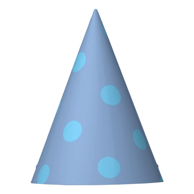 Blaue Periwinkle-Partyhut Partyhütchen (Vorderseite)