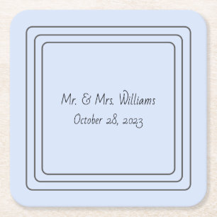 Blaue Personalisierte Untersetzer