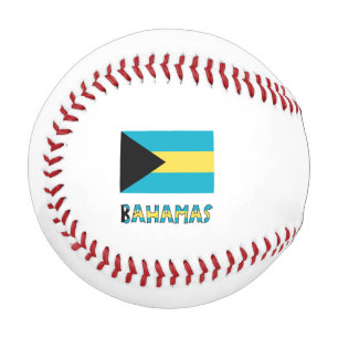 Blaue Personalisierung der Flagge Bahamas Bahamian Baseball