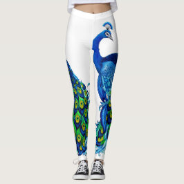 Blaue PfauenLeggings Leggings